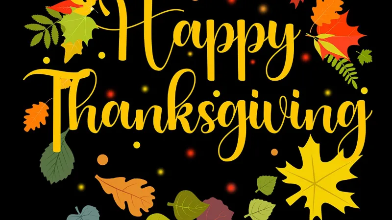Happy Thanksgiving AMOLED iPhone wallpaper