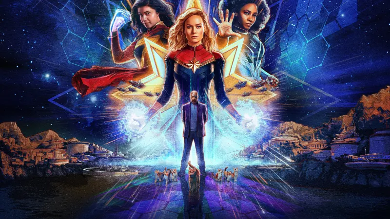 The Marvels, 5K, 2023 Movies, Captain Marvel, Monica Rambeau, Ms. Marvel