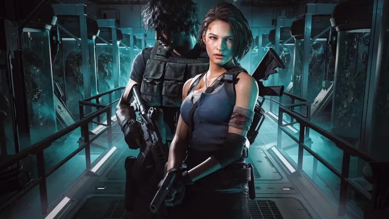 Jill Valentine 5K wallpaper, Resident Evil 3