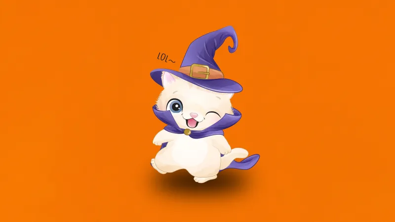 Cute Halloween 5K wallpaper