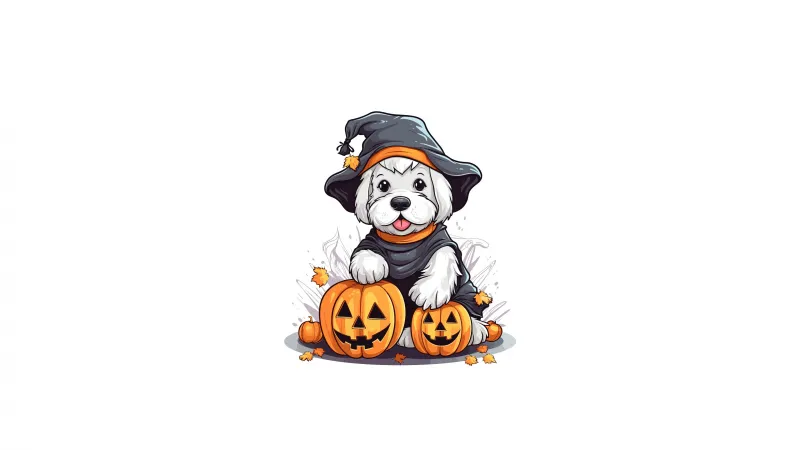Cute Halloween 4K background