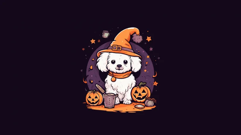Cute Halloween 4K background