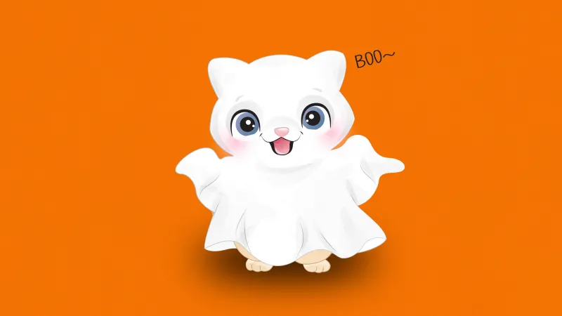 Cute Halloween Ghost wallpaper