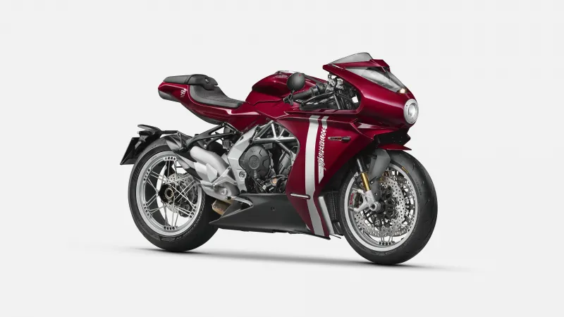 MV Agusta Superveloce, 2023, Sports bikes, 5K, 8K, White background