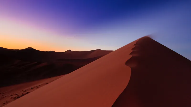 Namib Desert dune wallpaper, Sunrise, Namibia