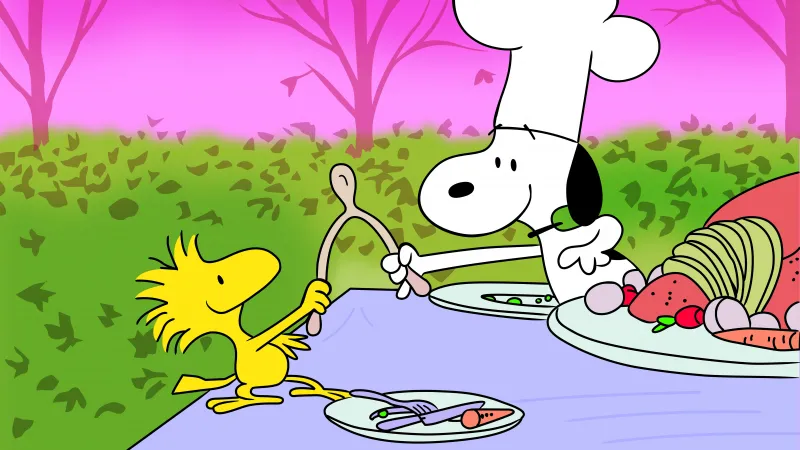 Snoopy thanksgiving, 5K wallpaper