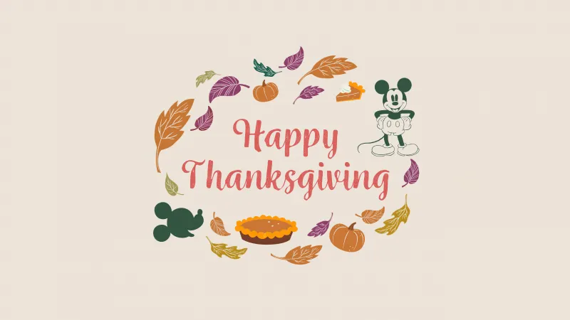 Disney Happy Thanksgiving, 5K wallpaper