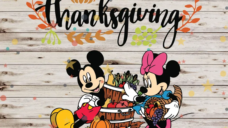 Disney, Happy Thanksgiving, 4K iPad wallpaper