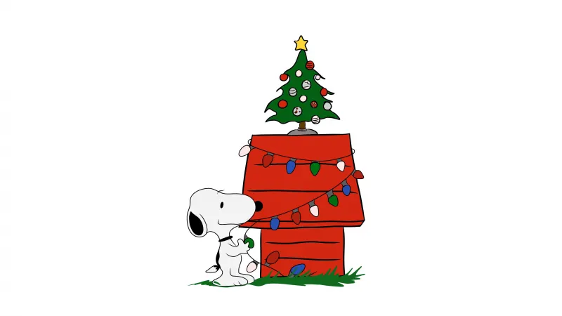 Snoopy Christmas, 4K wallpaper