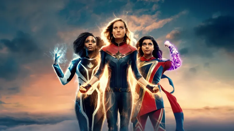 The Marvels, Team, Ms. Marvel, Monica Rambeau, Captain Marvel, 2023 Movies
