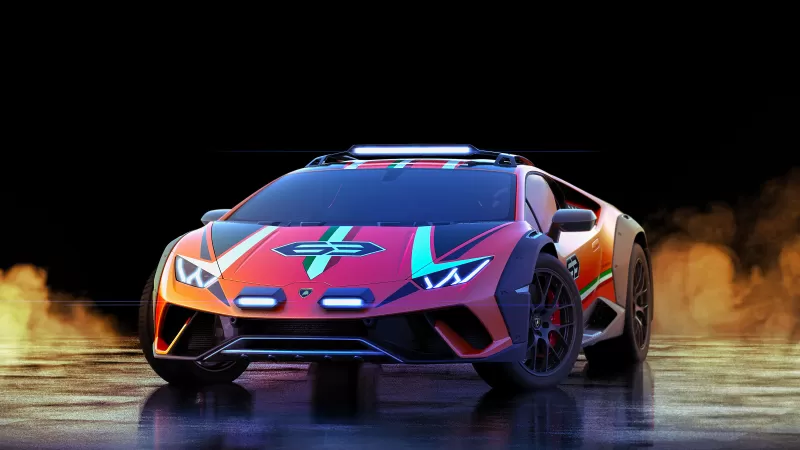 Lamborghini Huracan Sterrato, Off-road Racing, 5K