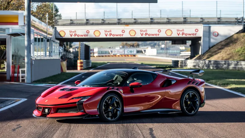 Ferrari SF90 XX Stradale, Race track, Hybrid Supercar, 5K, 8K