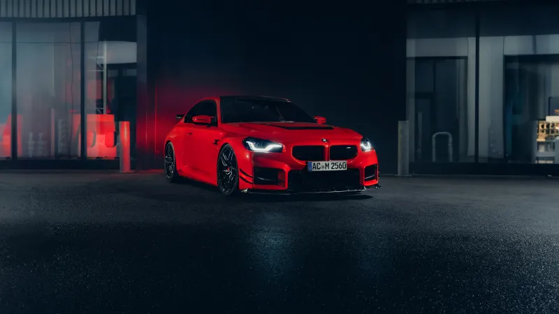 AC Schnitzer, BMW M2, 5K, 8K, Red cars, Dark aesthetic