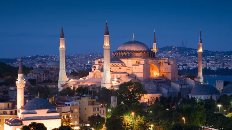 Basilica of the Hagia Sophia, Mosque, Turkey
