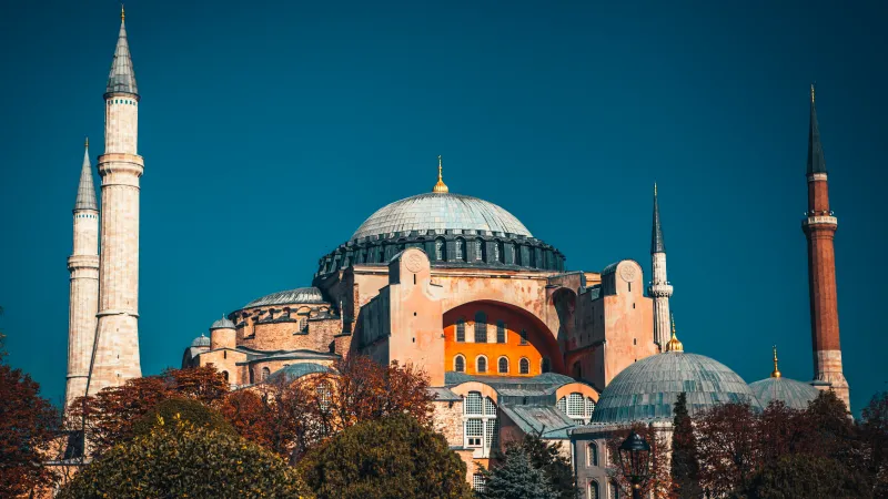 Hagia Sophia 4K wallpaper, Mosque in Istanbul, Turkey