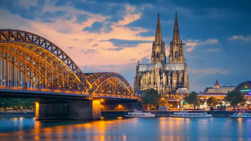 Cologne Cathedral, Germany, 4k background