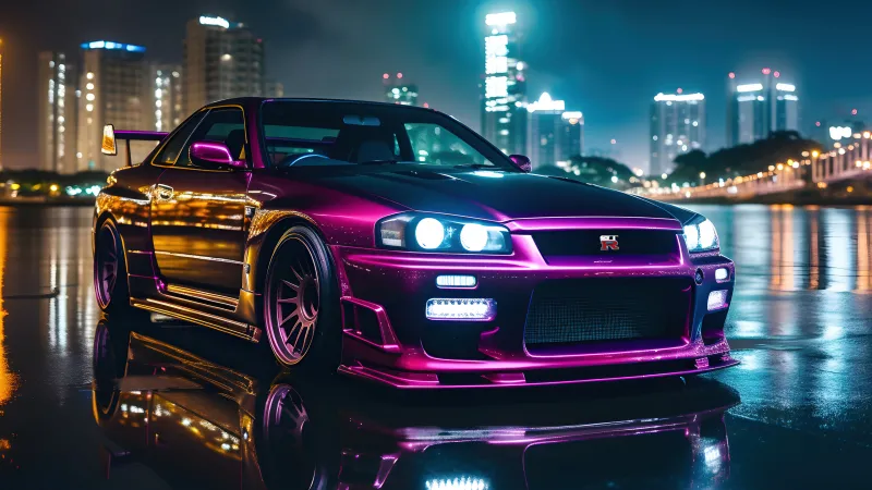 Nissan Skyline wallpaper, Retro