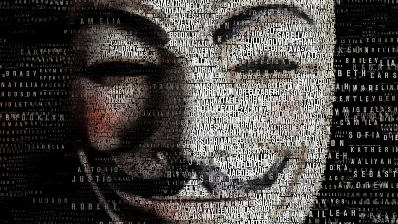 Anonymous mask, iPad wallpaper HD