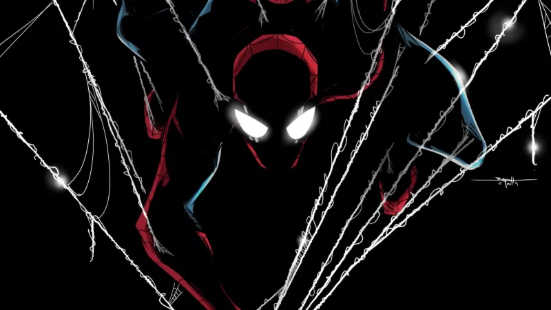 Spider-Man, Dark, Artwork, Marvel Superheroes