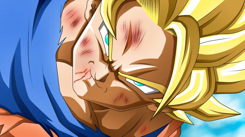 Super Saiyan Goku, Dragon Ball Z 8K wallpaper