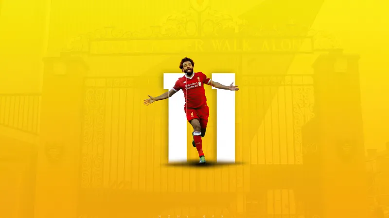 Liverpool FC 5K Background, Mohamed Salah, Football