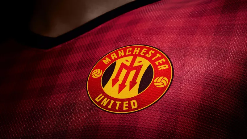 Manchester United Jersey, Logo wallpaper 4K