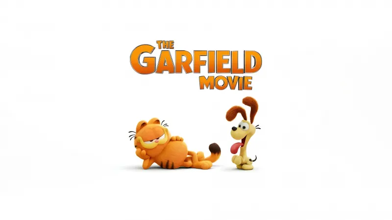 The Garfield Movie, 8K, Animation movies, 5K, White background, Odie