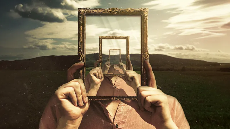 Surreal frame wallpaper