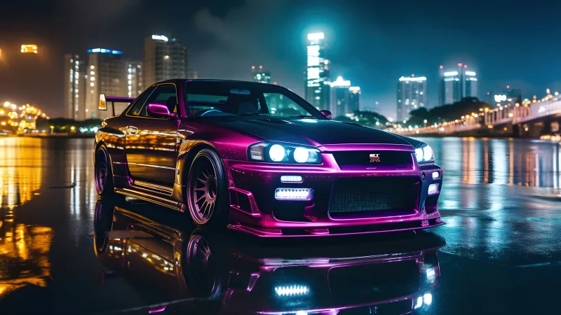 Nissan Skyline GTR R34, JDM background