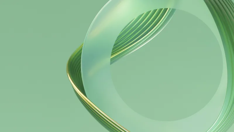 Green abstract, Aesthetic, Circle, Smooth, Emerald