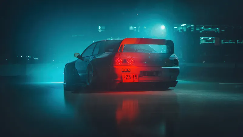 Nissan Skyline R32 4K wallpaper