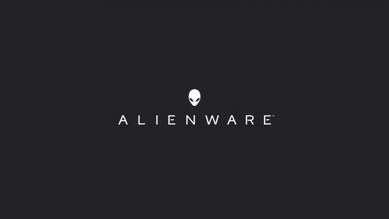 Alienware Logo, Dark background 4K