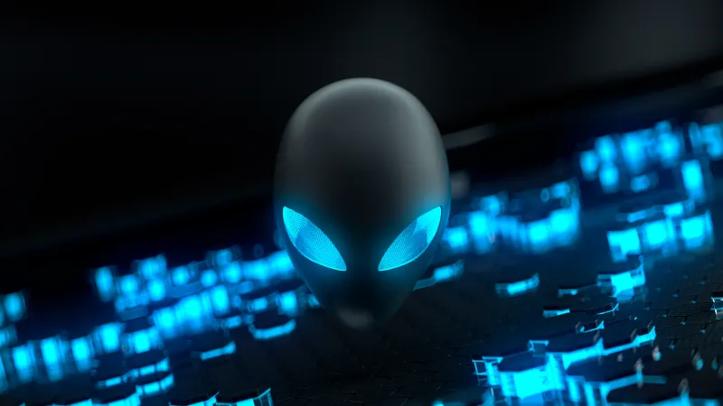 Alienware Stock Background, Blue