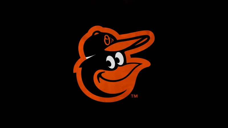 Baltimore Orioles, Desktop background, MLB Baseball team, Black background