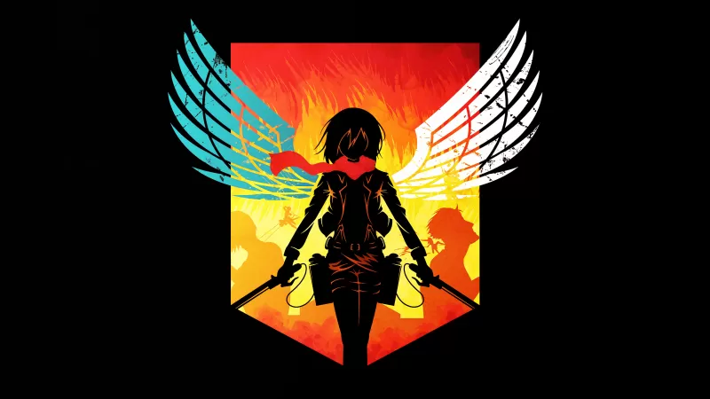 Mikasa Ackerman Eren Yeager Attack on Titan Linked Horizon, attack on titan,  manga, desktop Wallpaper, mobile Phones png | PNGWing