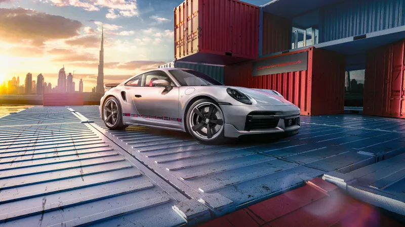 Porsche 911 Turbo Remastered, 5K wallpaper