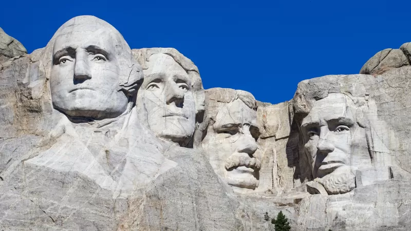 Mount Rushmore, Presidents, South Dakota, Black Hills, Blue Sky, George Washington, Thomas Jefferson, Theodore Roosevelt, Abraham Lincoln
