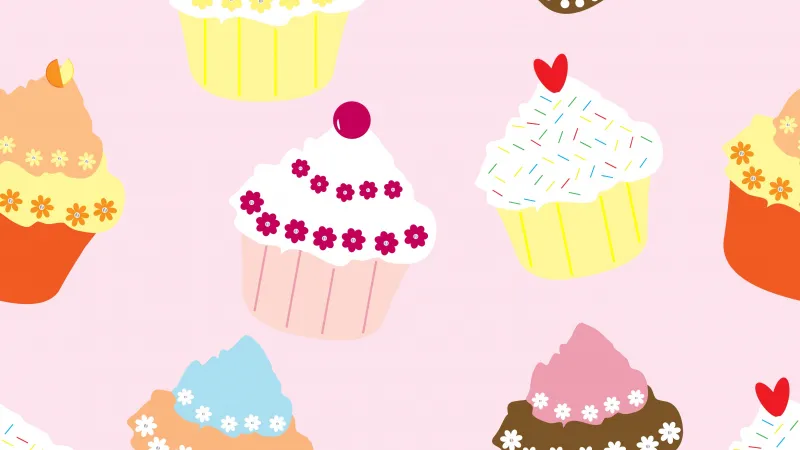 Cupcake iPhone wallpaper 4K