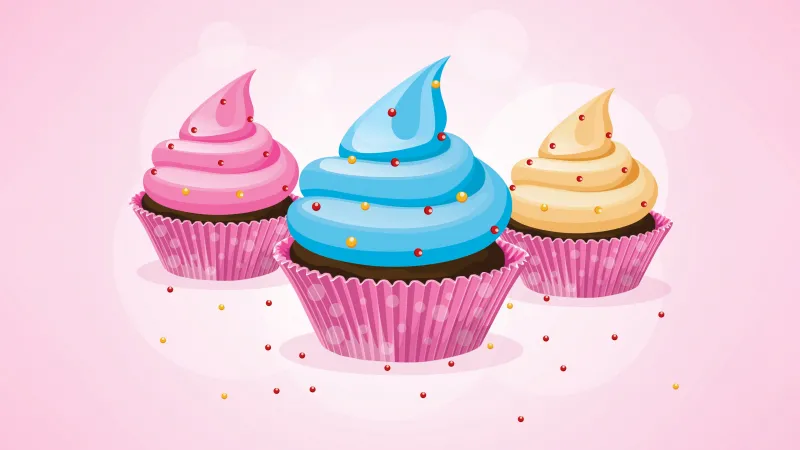 Cupcake wallpaper 4K