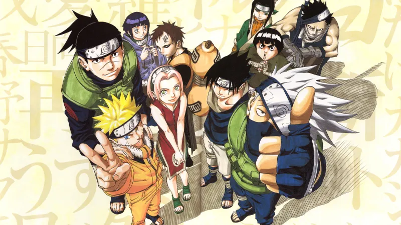 Hinata Hyuga, Naruto Uzumaki, Sasuke Uchiha, Itachi Uchiha, Sakura Haruno, Kakashi Hatake