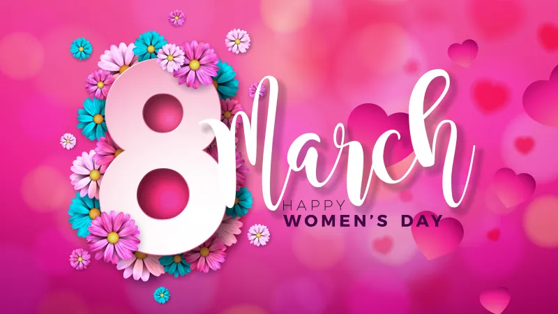 Happy Women's Day 8K Wallpaper