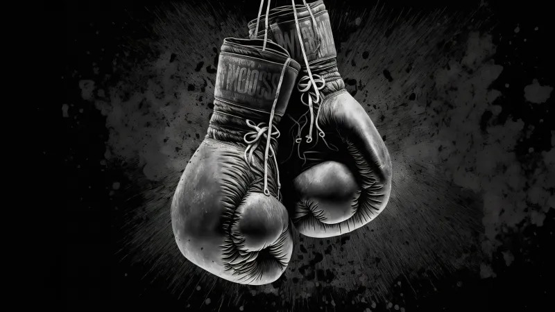 Boxing Gloves Dark background, 5K background
