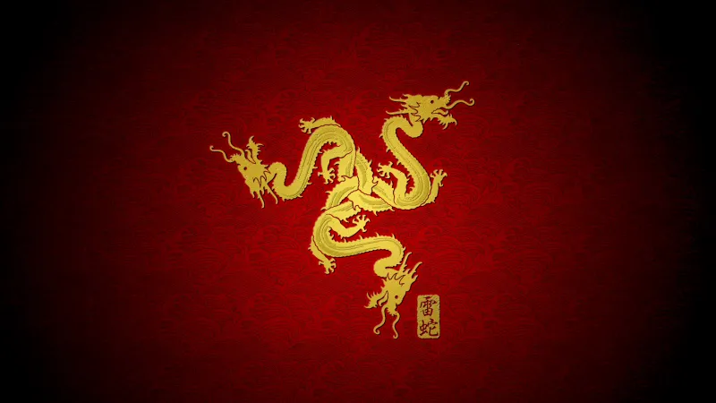 Razer, Year of the Dragon, Red background