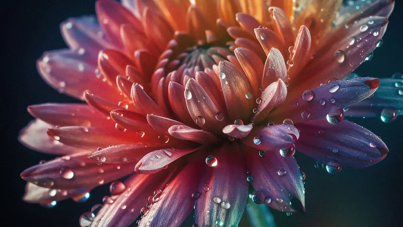 flower water droplets, macro photography, petal, stamen, pistil, nature freshness, beauty wallpaper