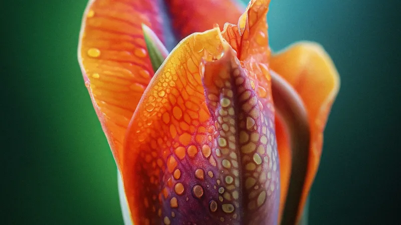 flower water droplets, macro photography, petal, stamen, pistil, nature freshness, beauty wallpaper