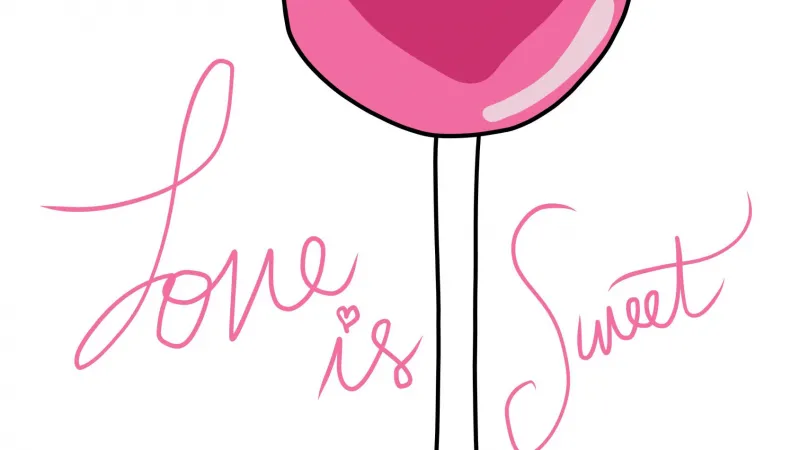 Pink Lollipop wallpaper, iPhone background, Love is Sweet