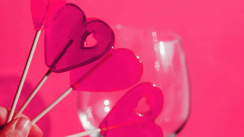 Pinks Lollipops, 4k background