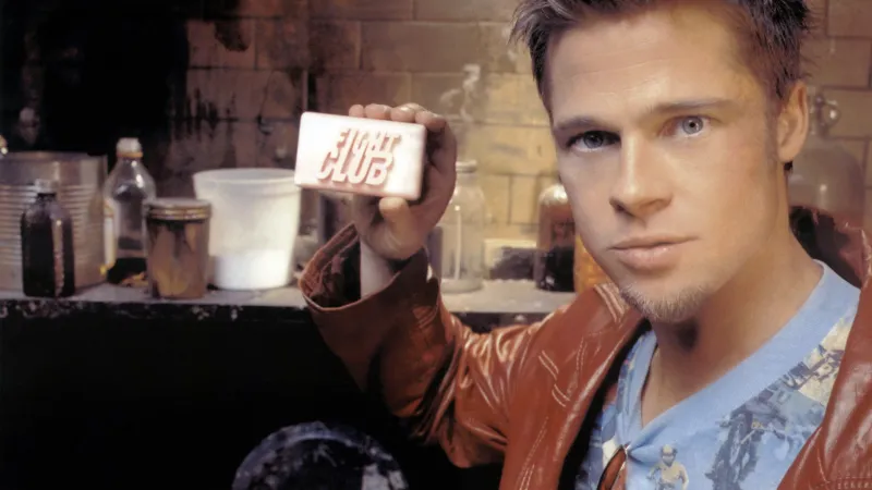 Brad Pitt as Tyler Durden, Fight Club, Sigma Male, Desktop background 5K