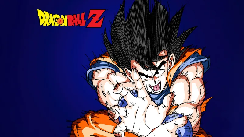 Dragon Ball Z, Goku wallpaper, Blue background, Dark blue, 5K