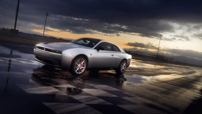 Dodge Charger Daytona Scat Pack, Race track, 2024, 5K wallpaper